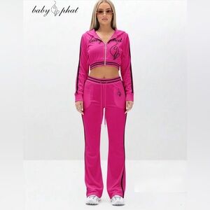 Baby Phat Women's Pink Tracksuit Set